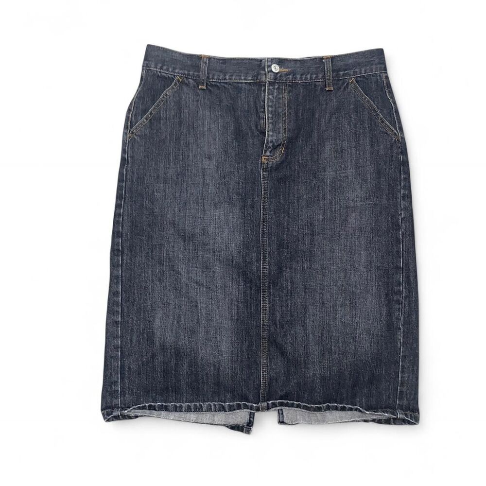 Gap Women's Navy and Blue Skirt
